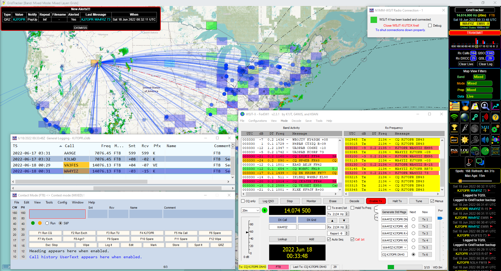 FT8 on IC7610 using N1MM+, WSJTX, and GridTracker KJ7OPR Radio Tips